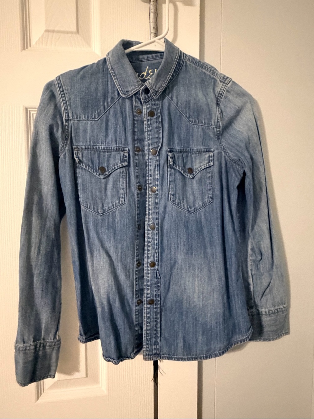 Madewell Light Blue Denim Button-Down Shirt
